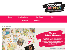 Tablet Screenshot of colourheroes.com